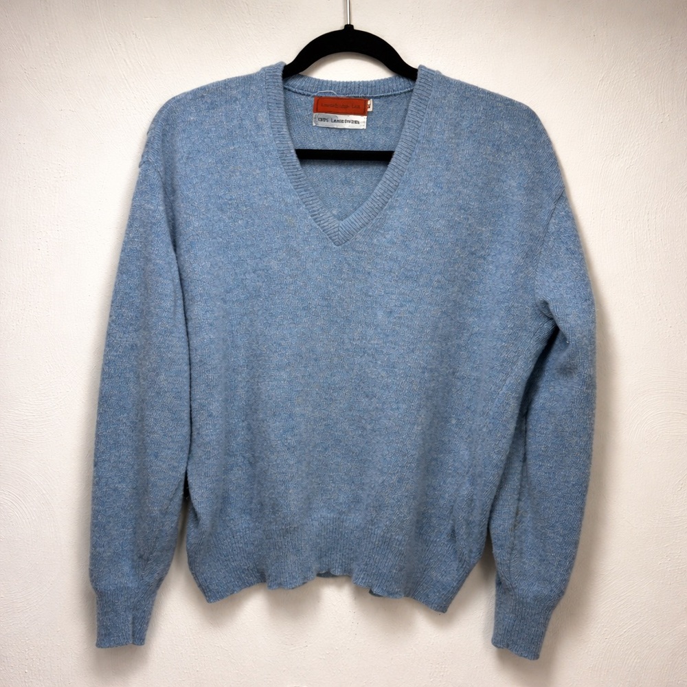 Vtg Made In USA Lambs wool Sweater Stockbridge Ltd. Men’s XL READ